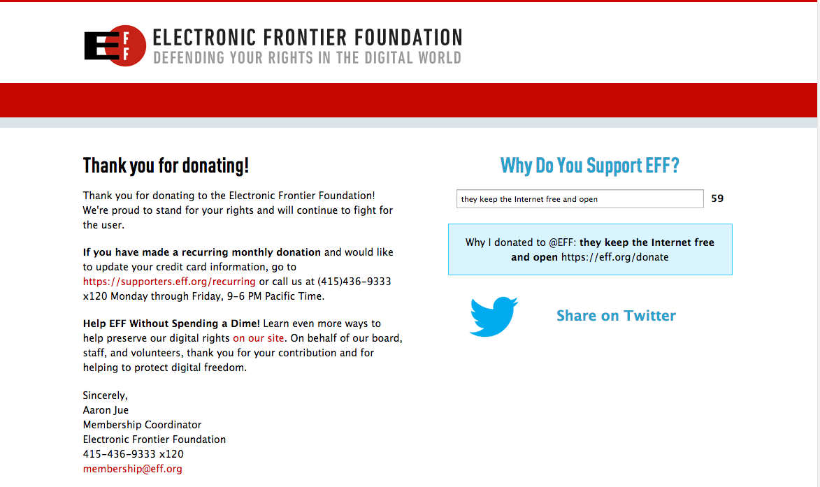 EFF Donation