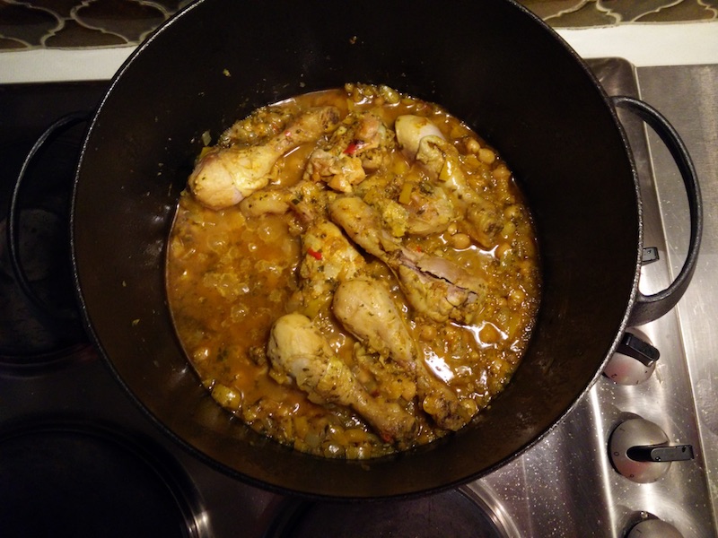 De afgewerkte curry! smakelijk!
