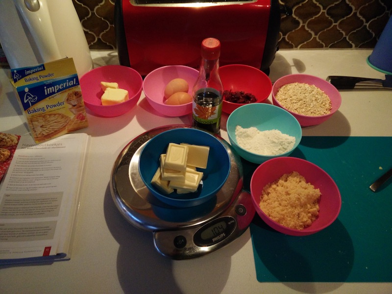 Afwegen koekjes